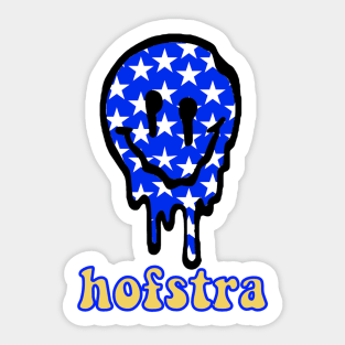 hofstra drippy smiley Sticker